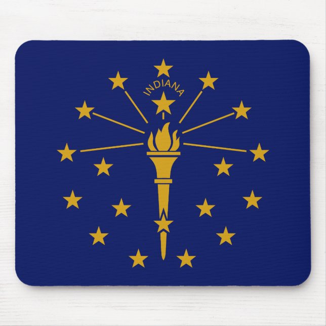 Indianas delstatsflagga musmatta (Framsidan)