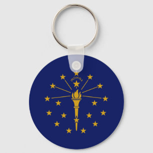 Indianas delstatsflagga nyckelring