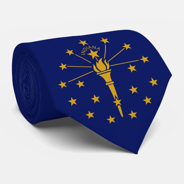 Indianas delstatsflagga slips (Rullad)