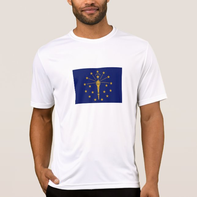 Indianas delstatsflagga t shirt (Framsida)