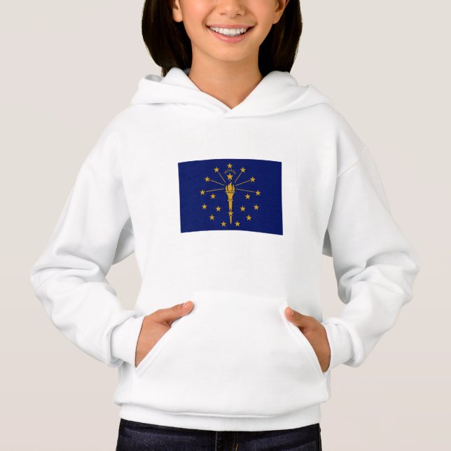 Indianas delstatsflagga t shirt (Framsida)
