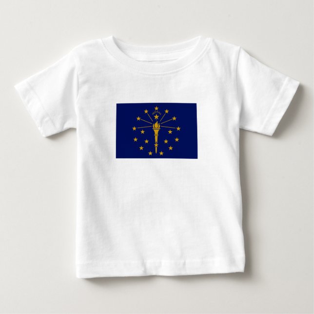 Indianas delstatsflagga t shirt (Framsida)