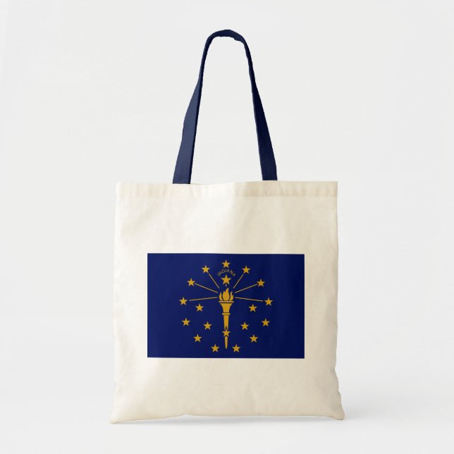 Indianas delstatsflagga tygkasse (Framsidan)