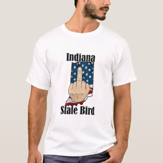 Indianas delstatskjorta t-shirt mitten finger flag