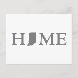 Indianas hemstat Shaped Brev Hoosier Ord Art Vykort