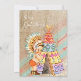Indianbaby showerinbjudan inbjudningar