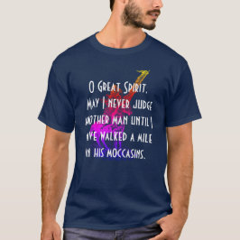 Indianbön "underbar ande för nolla ", tee shirt