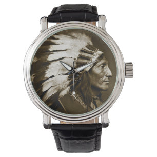 Indianchef (Sepia) Armbandsur