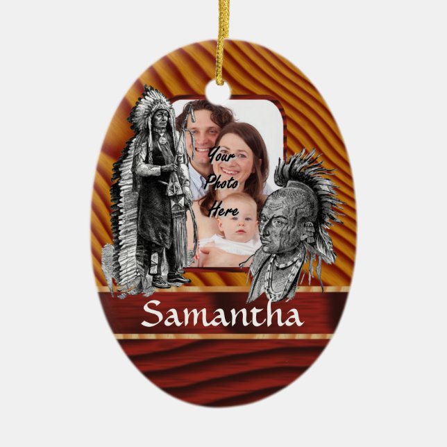 Indianchefer Julgransprydnad Keramik (Framsidan)