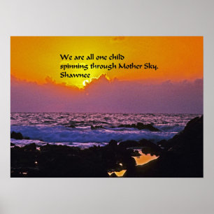 Indiancitationstecken Poster