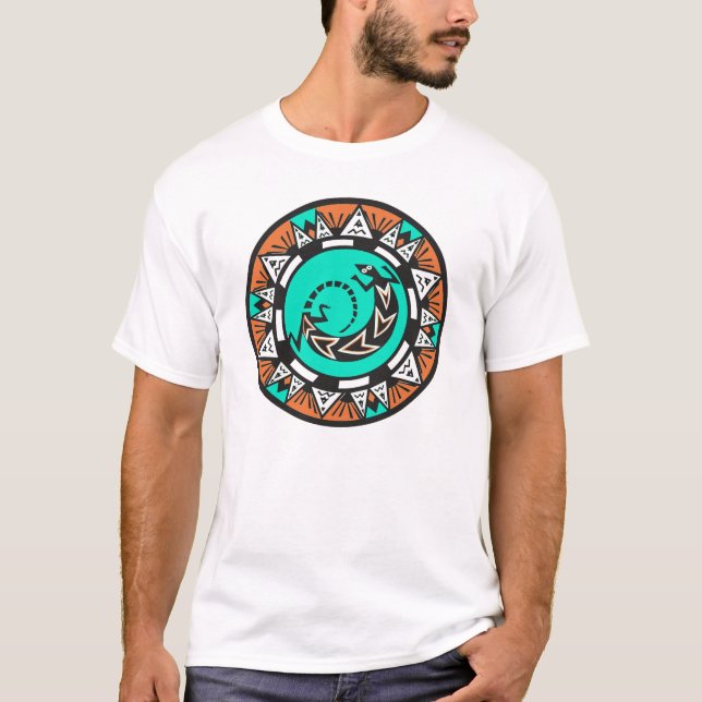 INDIANEN CIRKLAR ÖDLADESIGN TEE SHIRT (Framsida)