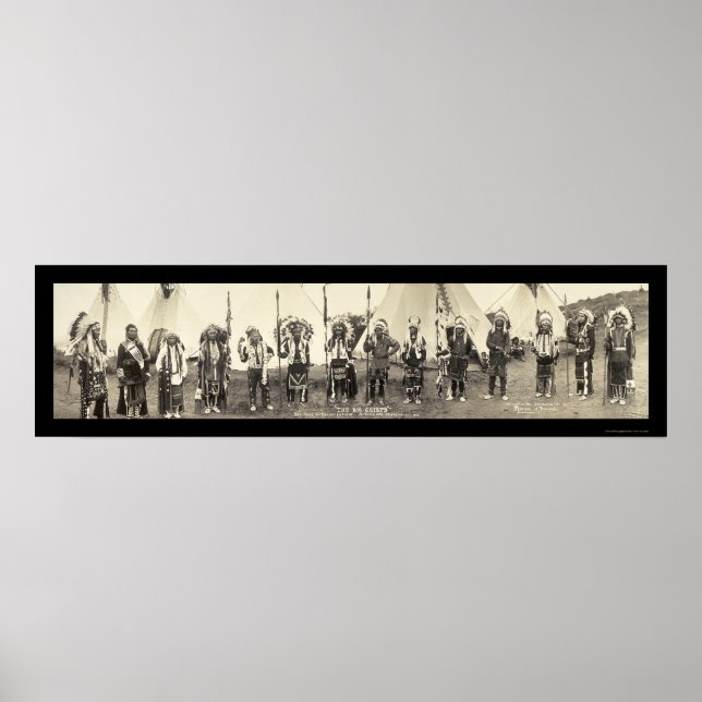 Indianer Astoria ELLER Photo 1911 Poster (Framsidan)