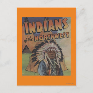 Indianer i nordvästra Indien - Indiska överste- oc Vykort