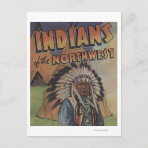 Indianer i nordvästra Indien - Indiska överste- oc Vykort