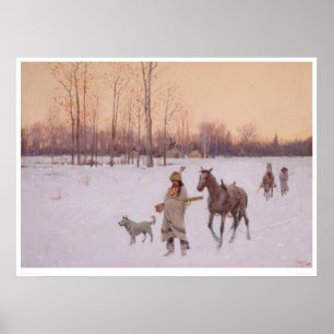 Indianer i Snö (0565A) Poster
