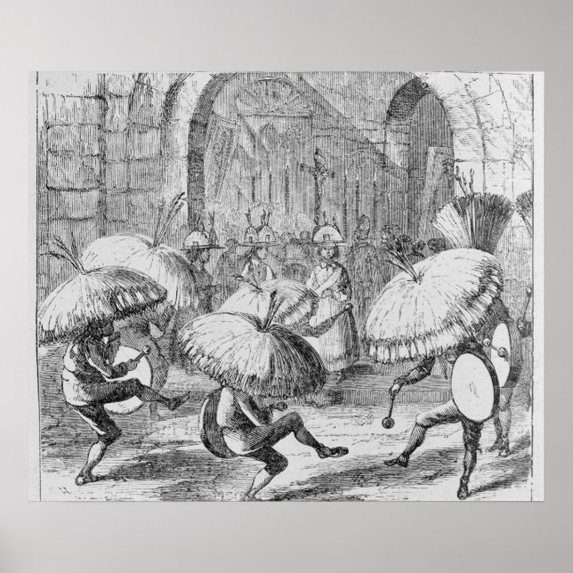 Indianer som firar Chuno eller Potato Poster (Framsidan)