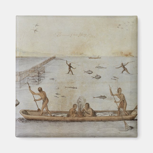 Indianer som fiskar magnet (Framsidan)