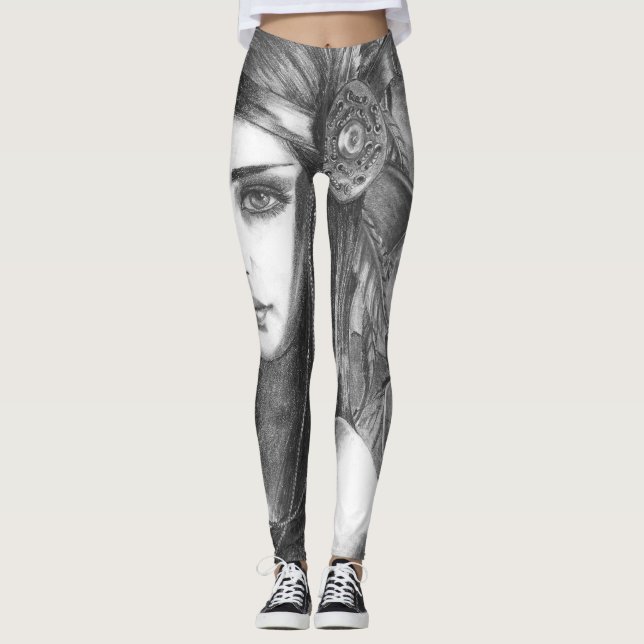 Indiangudinnadamasker Leggings (Framsida)