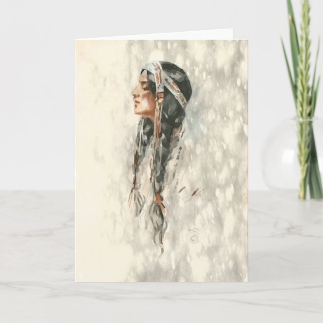 Indianhälsningkort Kort (Framsida)