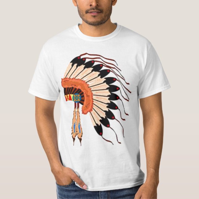 indianheadress tee shirt (Framsida)