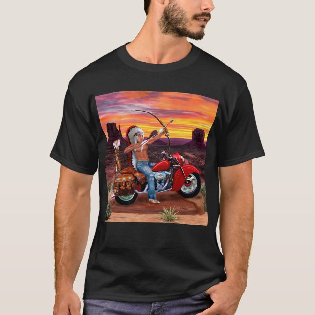 Indianisk anda för evigt t shirt (Framsida)