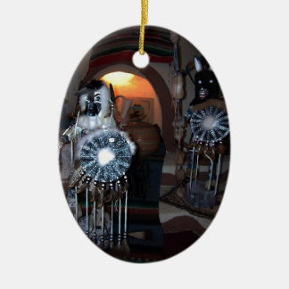 IndianKachina dockor Julgransprydnad Keramik