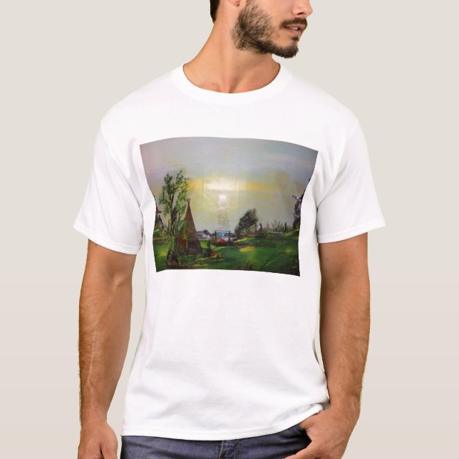Indiankonstön går manar skjortor t shirt (Framsida)