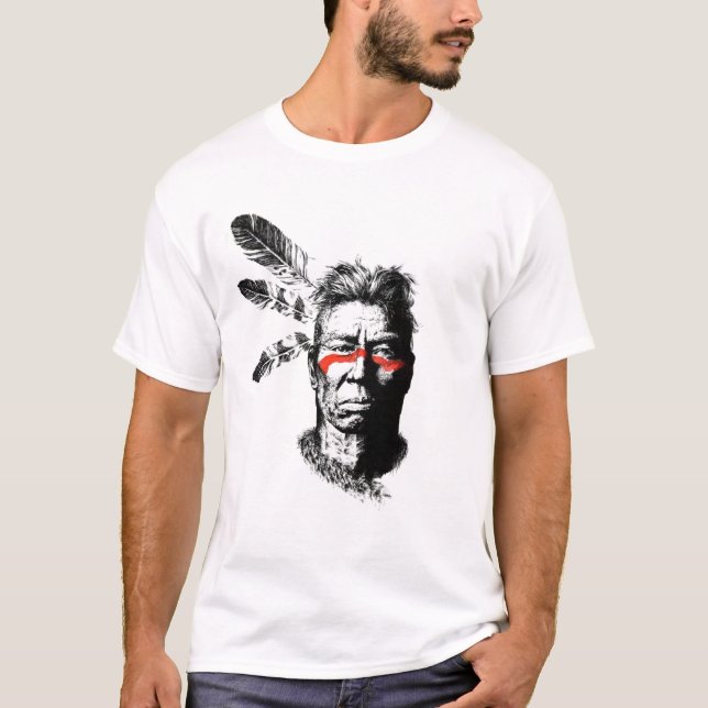 indiankrigare tee (Framsida)