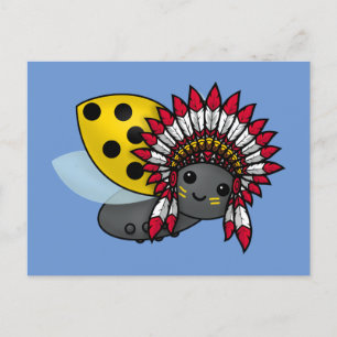 Indianladybug Vykort