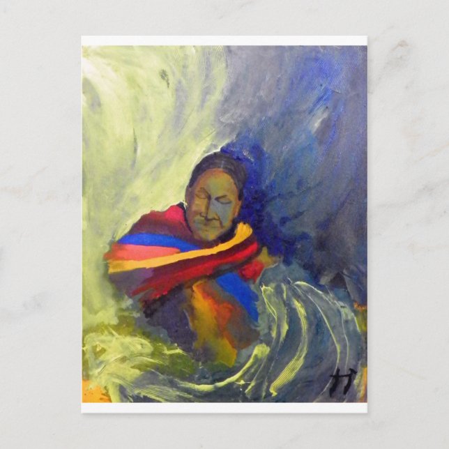 indianmålning vykort (Framsida)