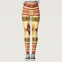 Indianmönster: Solig jord tonar