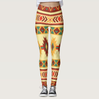 Indianmönster: Solig jord tonar Leggings