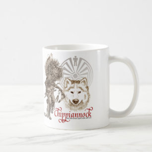 Indianmuggmaj som den underbara anden går med kaffemugg