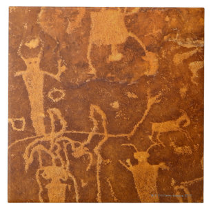 Indianpetroglyphs, Rochester panel, Kakelplatta