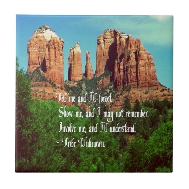 IndianProverb Kakelplatta (Framsidan)