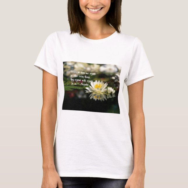 Indianproverb, respekt t shirt (Framsida)
