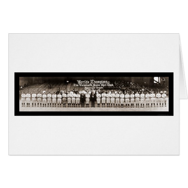 Indians baseball Photo 1921 Hälsningskort (Framsidan Horizontal)