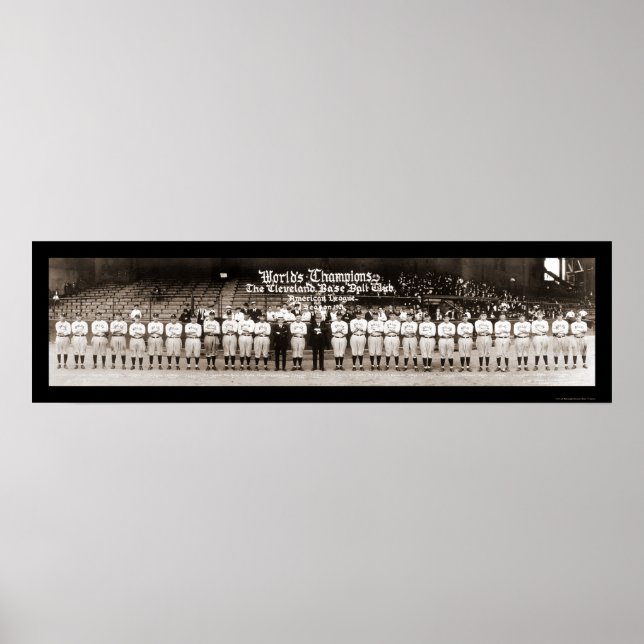 Indians baseball Photo 1921 Poster (Framsidan)
