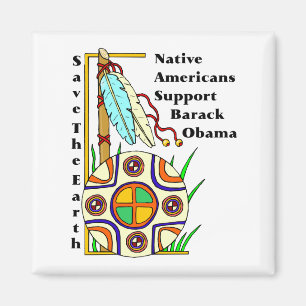 INDIANSERVICE BARACK OBAMA MAGNET