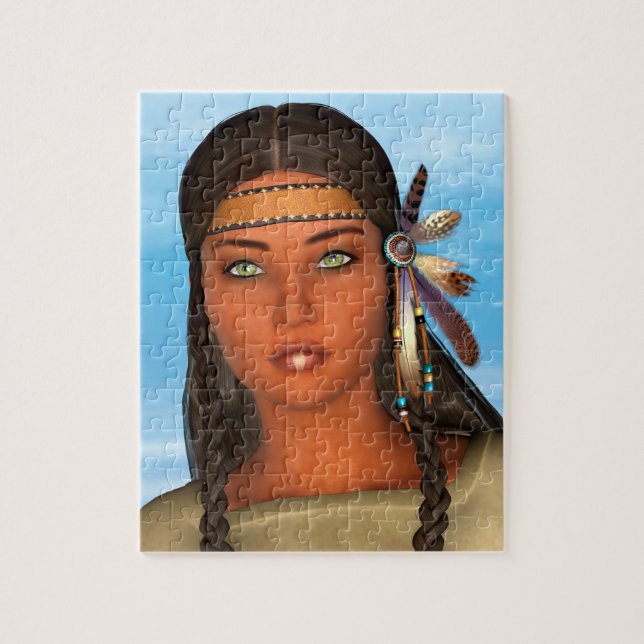 Indiansk flicka pussel (Vertikal)