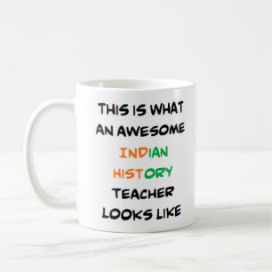 indiansk historielärare, fantastisk kaffemugg