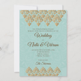 Indianska inbjudningar & hinduiska bröllopsinbjudn