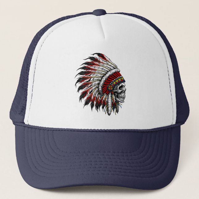 Indianskalletruckerkeps Keps (Framsida)