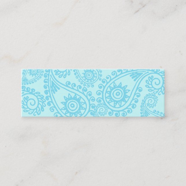 INDIANSKT UTSKRIFTSPROFILKORT MINI VISITKORT (Framsida)