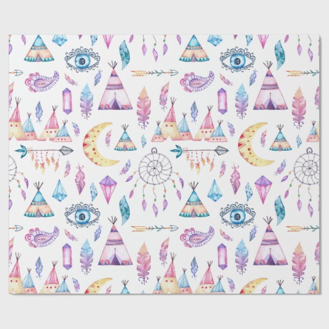 IndianTeepeesDreamcatchers pilar Presentpapper (Platt)