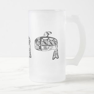 IndianTlingitval Frostat Ölglas