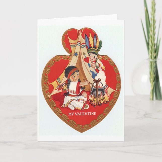 Indianvalentin Helgkort (Framsida)