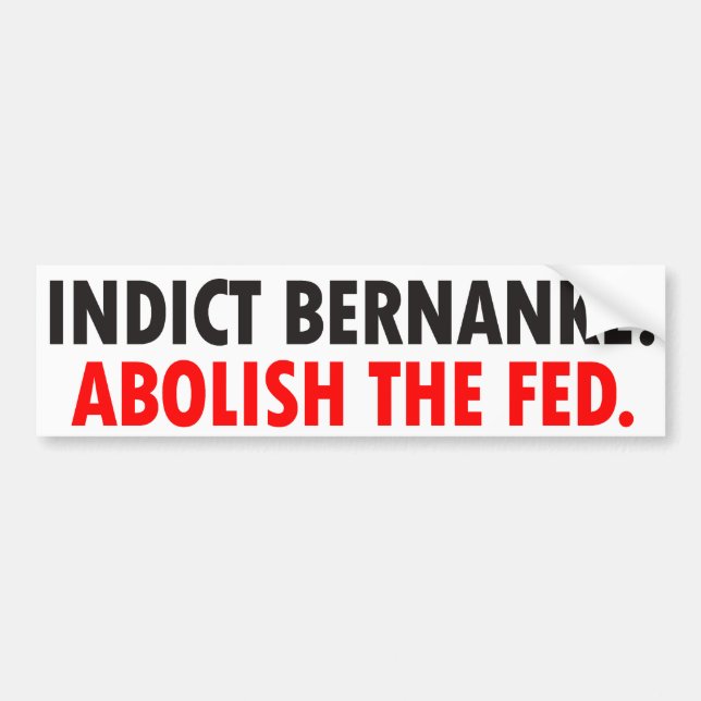 Indict den Bernanke bildekalet Bildekal (Framsidan)