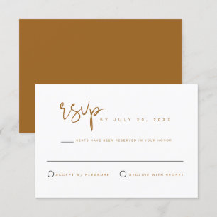 INDIE Bohemian Beige Terracotta Bröllop OSA Card Inbjudningar