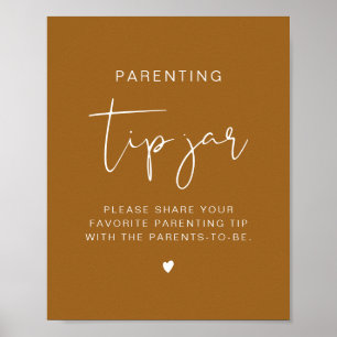 INDIE Bohemian Earth Toned Tip Burk och Advice Sig Poster